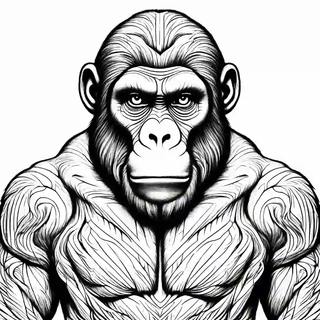 Apes coloring pages